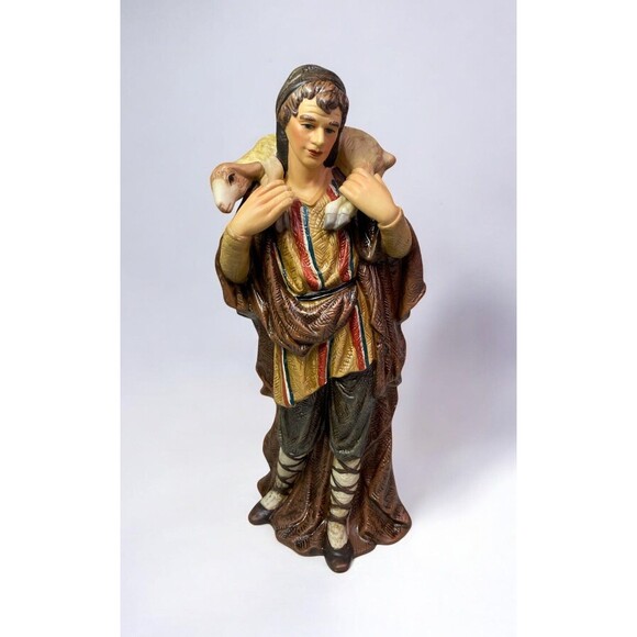 Grandeur Noel Porcelain Nativity Scene O’Well REPLACEMENT Shepherd ONLY 10 1/4” - Picture 1 of 14